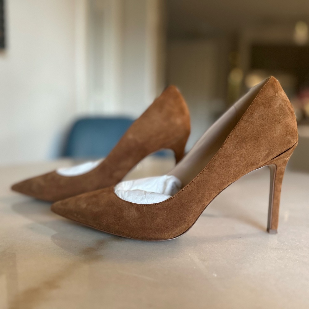 Sam Edelman Hazel Hazel Suede Pointed Toe Pumps (Size 11)